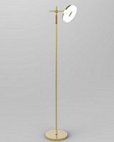 Торшер напольный светодиодный (светильник) Мелодия Света плафон из металла 220В Золотой картинка 